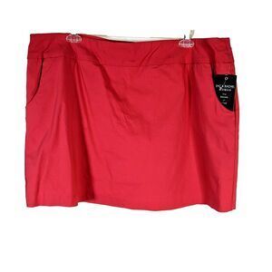 Zac and Rachel Woman Coral Skort Plus Size 2X Maui Rose Straight Skirt / Shorts